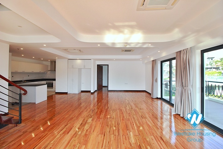 Brand new duplex 4 bedroom apartment for rent on Dang Thai Mai st, Tay  Ho district.