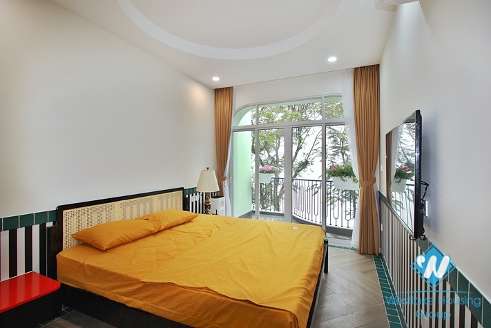 Lovely 2 bedrooms duplex with lake view for rent in Tay Ho, Ha Noi