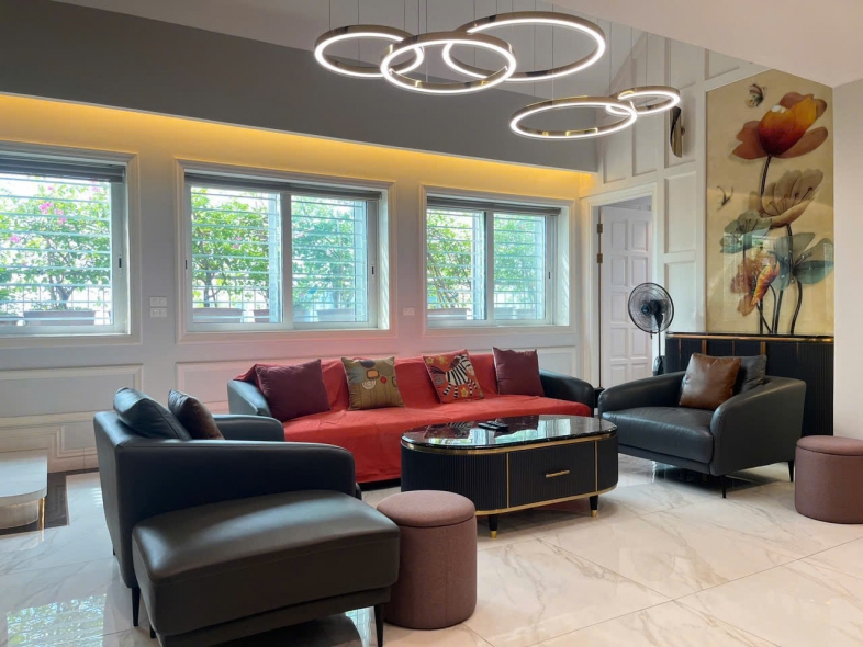 Cosy duplex apartment, big size with 4 bedrooms for rent in Ciputra, Tay Ho district, Ha Noi