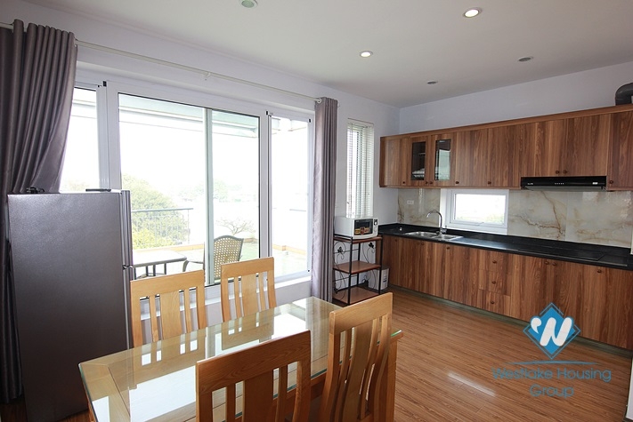 Penthouse apartment with huge balcony for rent in Tay Ho,Ha Noi
