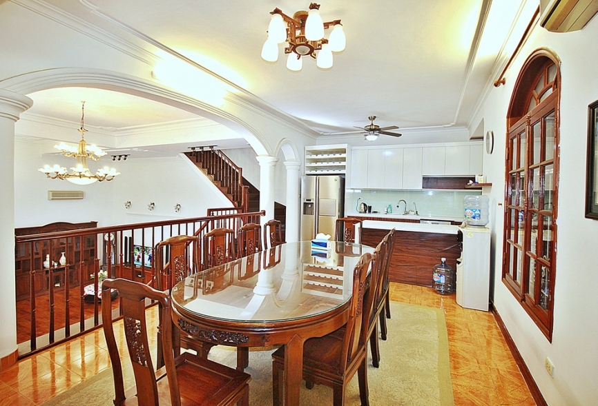 High ceiling French villa for rent in Tay Ho, Ha Noi