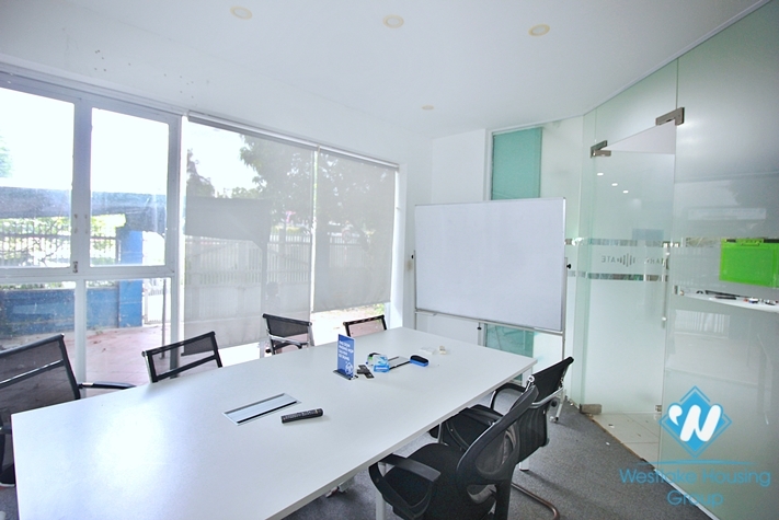 An office or coffee house with big yard for rent in Tay Ho, Ha Noi