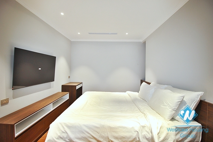 High floor and brand new 4 bedrooms apartment for rent in Tay Ho, Ha Noi