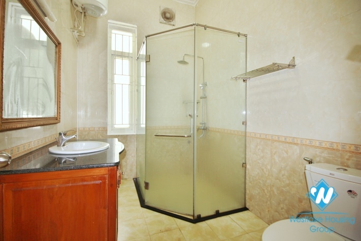 Outdoor-pool five bedrooms house for rent in Dang Thai Mai st, Tay Ho, Ha Noi