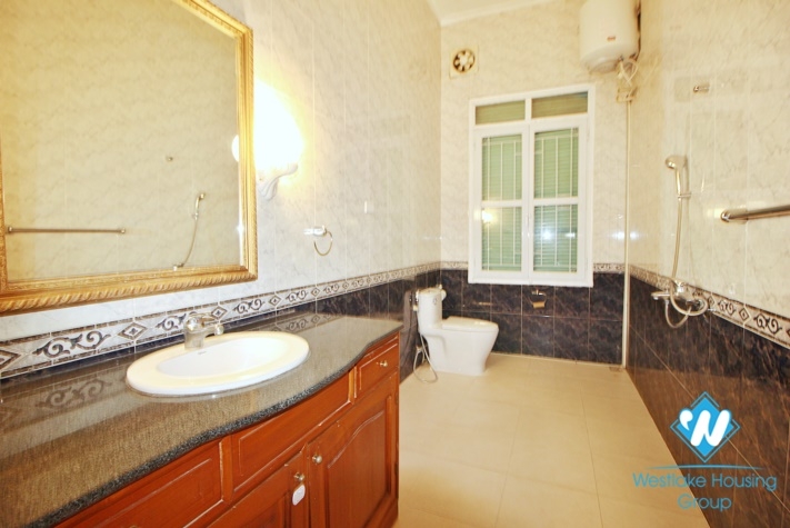 Outdoor-pool five bedrooms house for rent in Dang Thai Mai st, Tay Ho, Ha Noi