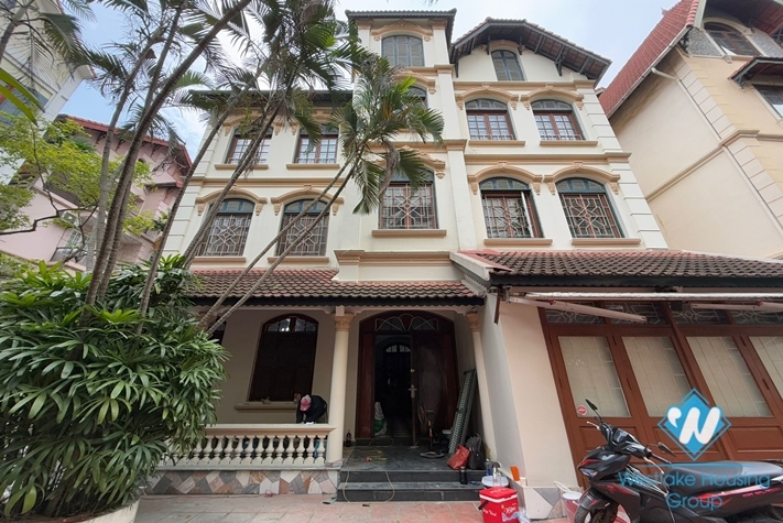Spacious four bedrooms house with large yard for rent in Tay Ho ward, Ha Noi