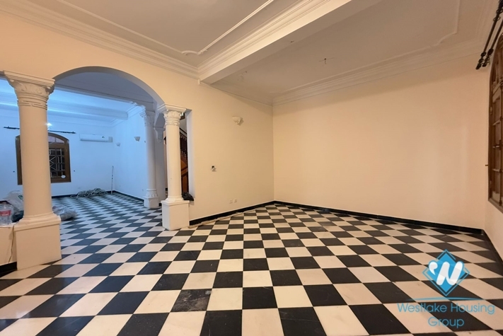 Spacious four bedrooms house with large yard for rent in Tay Ho ward, Ha Noi