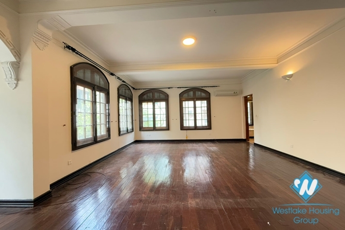 Spacious four bedrooms house with large yard for rent in Tay Ho ward, Ha Noi
