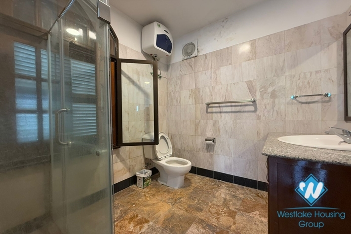 Spacious four bedrooms house with large yard for rent in Tay Ho ward, Ha Noi