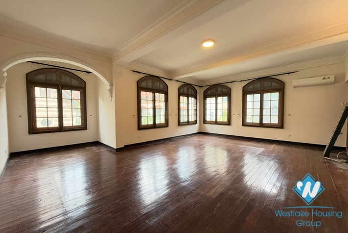 Spacious four bedrooms house with large yard for rent in Tay Ho ward, Ha Noi