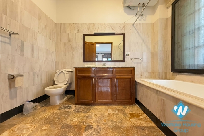 Spacious four bedrooms house with large yard for rent in Tay Ho ward, Ha Noi