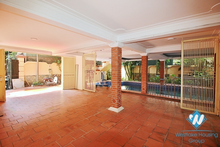 Gorgeous villa with swimming pool for rent in Tay Ho, Hanoi
