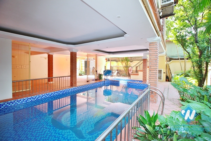 Gorgeous villa with swimming pool for rent in Tay Ho, Hanoi