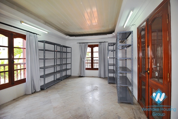 Spacious 5 bedrooms house with huge yard for rent in To Ngoc Van, Tay Ho ward, Ha Noi