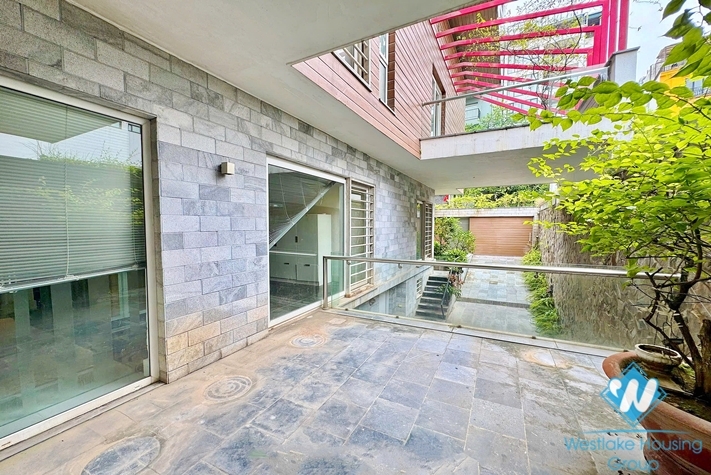 Unfurnished 4 bedrooms house for rent in To Ngoc Van st, Tay Ho ward, Ha Noi