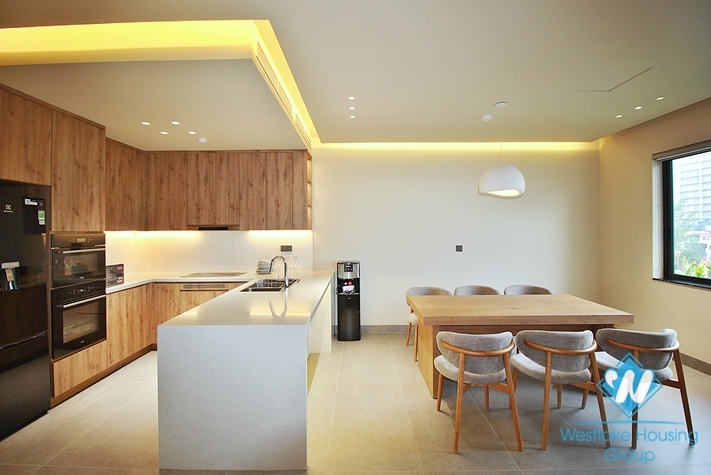 Brand new and morden duplex with 3 bedrooms apartment for rent in Dang Thai Mai, Tay Ho, Ha Noi