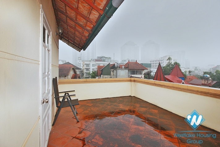 Five bedrooms house with pool for rent in To Ngoc Van st, Tay Ho, Ha Noi