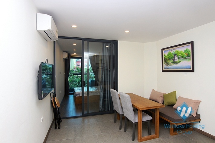 Bright 1 bedroom apartment for rent in Yen phu village, Tay Ho, Ha Noi