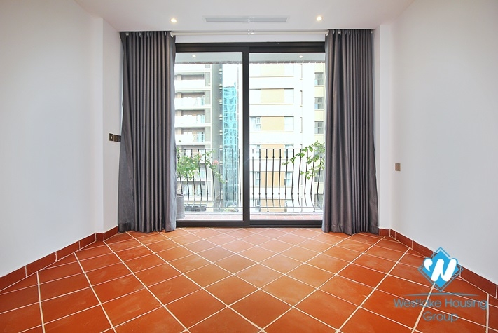 Unusual style apartment with huge balcony for rent in Dang Thai Mai, Tay Ho