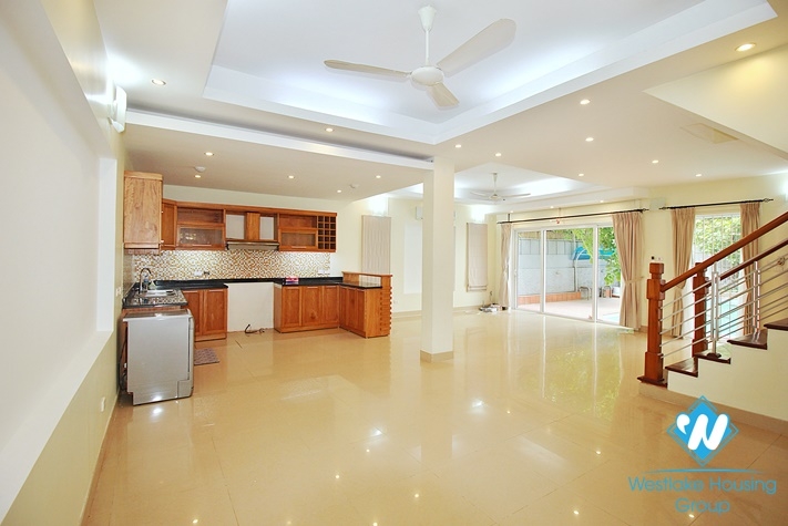 Unfurnished house with swimming pool for rent in Westlake area, Hanoi