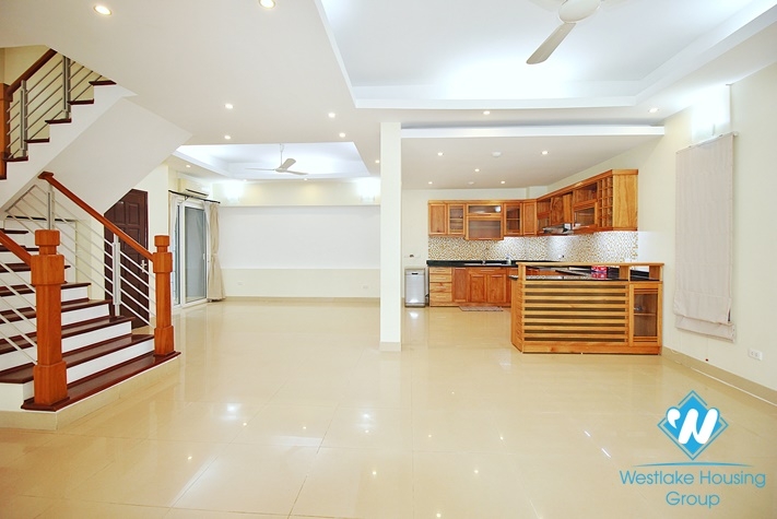 Unfurnished house with swimming pool for rent in Westlake area, Hanoi