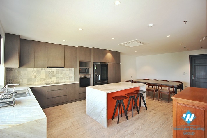 Giant terrace penhouse 4beds apartment for rent in To Ngoc Van st, Tay Ho