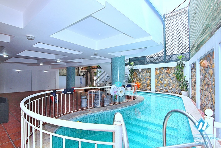 Spacious villa with swimming pool for rent in To ngoc van, Tay ho