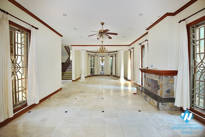 Stunning villa with large yard and garden in To Ngoc Van st, Tay Ho, Ha Noi