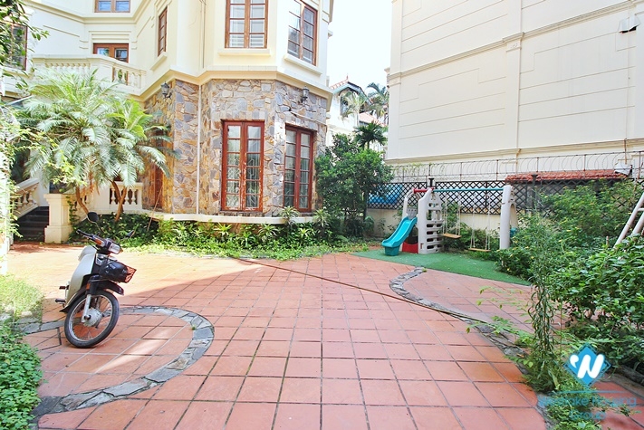 Stunning villa with large yard and garden in To Ngoc Van st, Tay Ho, Ha Noi