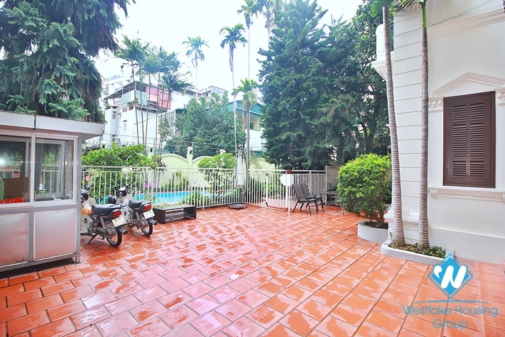 Five bedrooms with out-door pool for rent in Tay Ho, Ha Noi