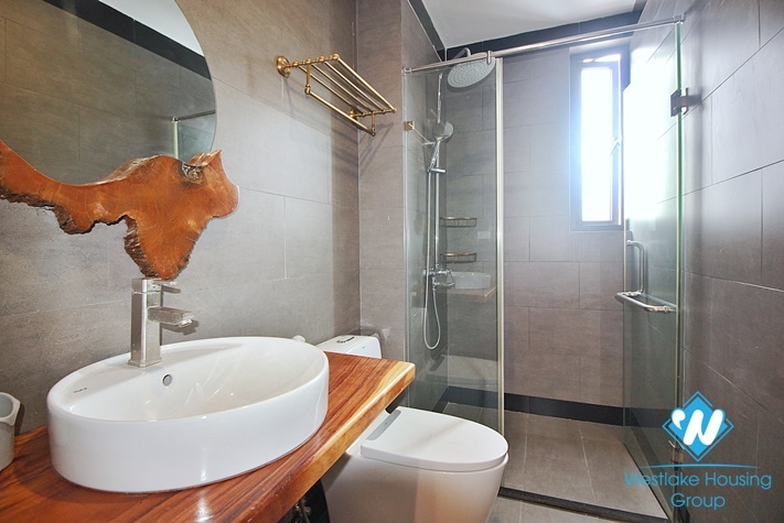 Lake view 4 bedrooms duplex apartment for rent in To Ngoc Van st, Tay Ho, Ha Noi