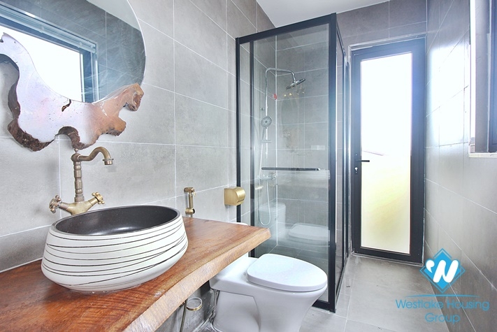 Lake view 4 bedrooms duplex apartment for rent in To Ngoc Van st, Tay Ho, Ha Noi
