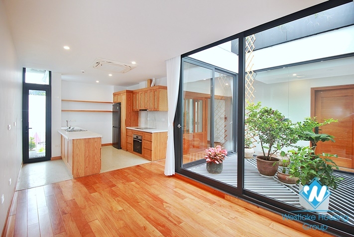 Lake view and new penhouse with four bedrooms for rent in Tay Ho, Ha Noi