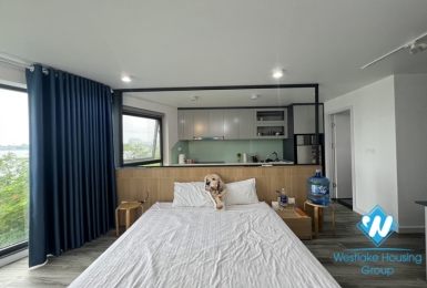 Studio lake view apartment for rent in Vu Mien st, Tay Ho district.
