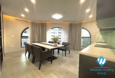 A beautiful 3 bedroom apartment for rent in Nguyen Van Huyen st, Cau Giay district.