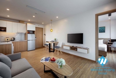 A beautiful 1 bedroom apartment for rent in Dich Vong Hau st, Cau Giay.