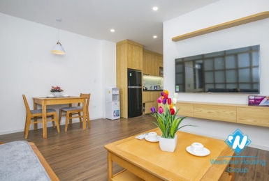 Bright one bedroom apartment for rent in Phan Ke Binh st, Ba Dinh district.