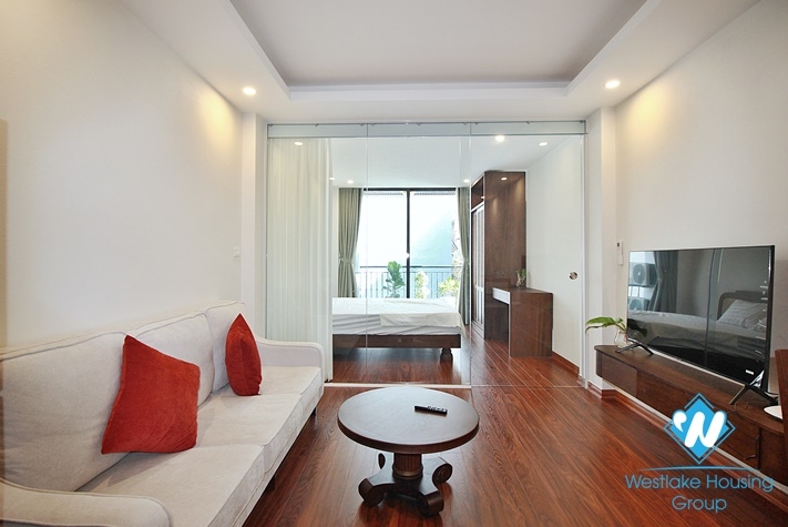 Spacious 1 bedroom apartment for rent in Lac Long Quan st , Tay Ho .