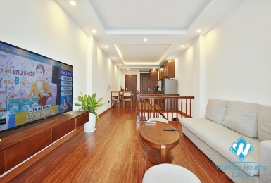 Duplex 2-bedroom apartment for rent in Lac Long Quan st, Tay Ho district.