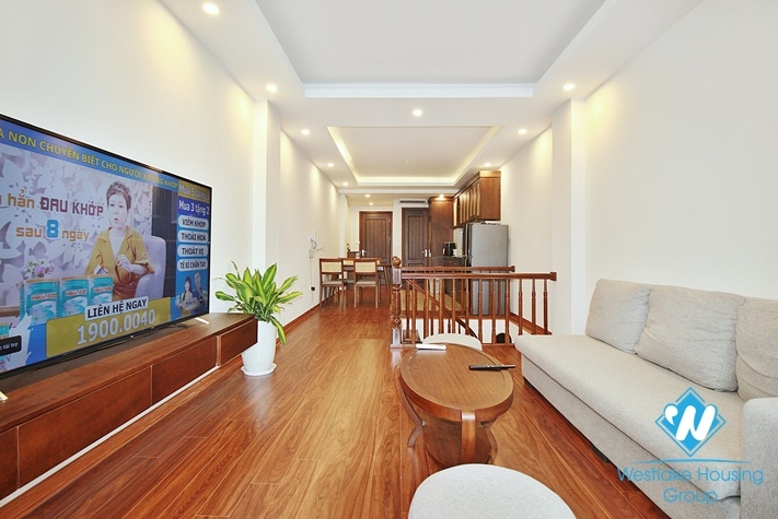 Duplex 2-bedroom apartment for rent in Lac Long Quan st, Tay Ho district.