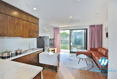 Lake view one bedroom apartment for rent in Tu Hoa street,Tay Ho, Ha Noi