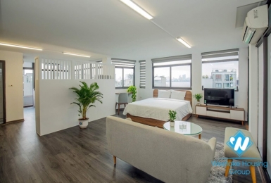 Nice apartment Studio in hight floor for rent in Vu Mien st, Tay Ho district.