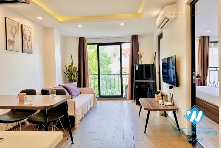Nice and bright 1 bedroom apartment for rent in Trinh Cong Son st Tay Ho