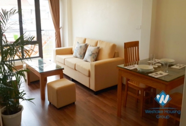 Separate 01 bedroom apartment for rent in Hoang Quoc Viet St, Cau Giay District, Hanoi.