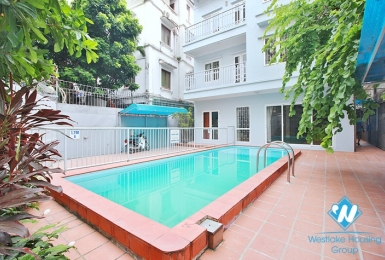 Unfurnished house with swimming pool for rent in Westlake area, Hanoi