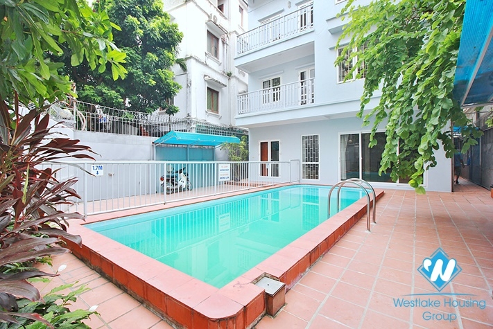 Unfurnished house with swimming pool for rent in Westlake area, Hanoi