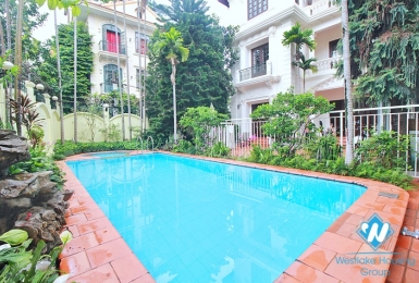Five bedrooms with out-door pool for rent in Tay Ho, Ha Noi