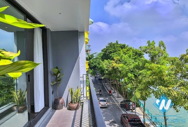 Lake view 02 bedrooms apartment in Nhat Chieu st, Tay Ho, Hanoi