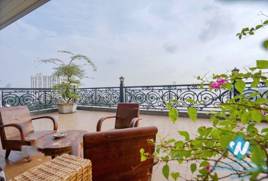 Modern duplex apartment with stunning lakeview for rent in Tay Ho, Hanoi