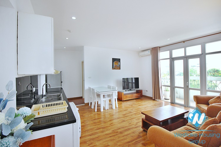 Lake view two bedroom apartment for rent in Tay Ho, Hanoi 